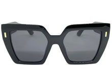 Oversized Classic Vintage Retro Style SUNGLASSES Large Square Black Frame 80915