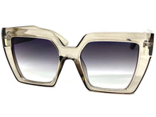 Oversized Classic Vintage Retro Style SUNGLASSES Large Square Gray Frame 80915
