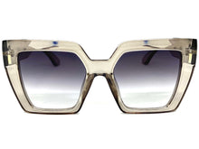 Oversized Classic Vintage Retro Style SUNGLASSES Large Square Gray Frame 80915