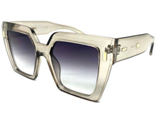 Oversized Classic Vintage Retro Style SUNGLASSES Large Square Gray Frame 80915