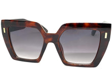 Oversized Classic Vintage Retro Style SUNGLASSES Large Square Tortoise Frame 80915