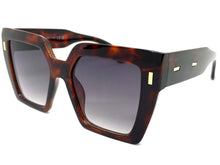 Oversized Classic Vintage Retro Style SUNGLASSES Large Square Tortoise Frame 80915