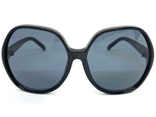 Oversized Exaggerated Vintage Retro Style SUNGLASSES Large Round Black Frame 7990