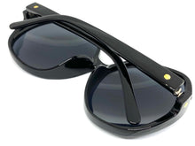 Oversized Exaggerated Vintage Retro Style SUNGLASSES Large Round Black Frame 7990