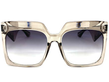 Oversized Classic Vintage Retro Style SUNGLASSES Large Square Gray Frame 80914