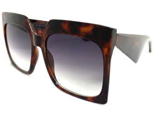 Oversized Classic Vintage Retro Style SUNGLASSES Large Square Tortoise Frame 80914