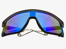 Oversized Retro Sporty Wrap Around Style SUNGLASSES Large Gray Frame B0273