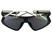 Oversized Retro Sporty Wrap Around Style SUNGLASSES Large Gray Frame B0273