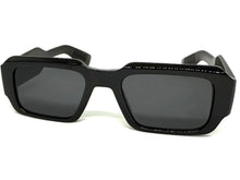 Classic Vintage Retro Style SUNGLASSES Thick Square Black Frame - Dark Lens 74002