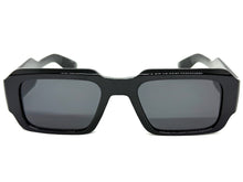 Classic Vintage Retro Style SUNGLASSES Thick Square Black Frame - Dark Lens 74002