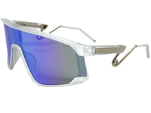 Oversized Retro Sporty Wrap Around Style SUNGLASSES Large Frosted Frame B0273