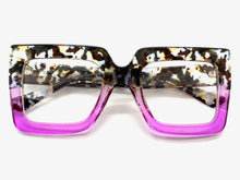 Oversized Vintage Retro Style Clear Lens EYEGLASSES Large Square Optical Frame - RX Capable 1256