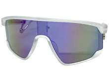 Oversized Retro Sporty Wrap Around Style SUNGLASSES Large Frosted Frame B0273