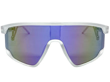 Oversized Retro Sporty Wrap Around Style SUNGLASSES Large Frosted Frame B0273