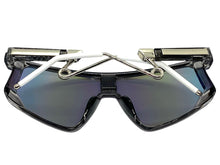 Oversized Retro Sporty Wrap Around Style SUNGLASSES Large Gray Frame B0273