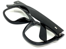 Oversized Classic Vintage Retro Style Clear Lens EYEGLASSES Thick Black Frame 3276