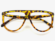 Oversized Vintage Retro Style Large Tortoise Lensless Eye Glasses- Frame Only NO Lens 7164