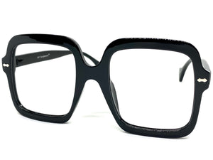 Oversized Vintage Retro Style Large Black Lensless Eye Glasses- Frame Only NO Lens 8289