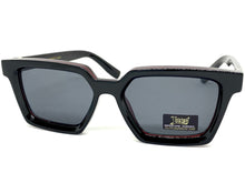 Classic Biker Gangster Hardcore LOCS SUNGLASSES Square Black & Red Frame 91211