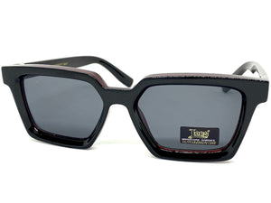 Classic Biker Gangster Hardcore LOCS SUNGLASSES Square Black & Red Frame 91211