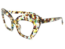 Classic Vintage Retro Cat Eye Style Clear Lens EYEGLASSES Large Funky Optical Frame - RX Capable 7725