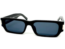 Classic Vintage Retro Style SUNGLASSES Thick Rectangular Black Frame C003