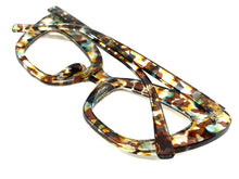 Classic Vintage Retro Cat Eye Style Clear Lens EYEGLASSES Large Funky Optical Frame - RX Capable 7725