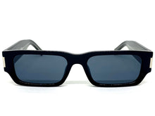 Classic Vintage Retro Style SUNGLASSES Thick Rectangular Black Frame C003