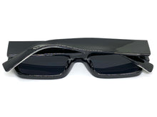 Classic Vintage Retro Style SUNGLASSES Thick Rectangular Black Frame C003