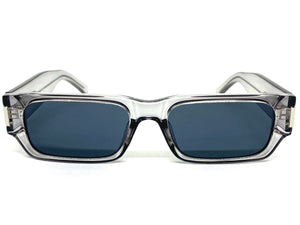 Classic Vintage Retro Style SUNGLASSES Thick Rectangular Gray Frame C003