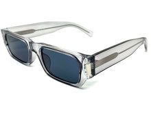Classic Vintage Retro Style SUNGLASSES Thick Rectangular Gray Frame C003
