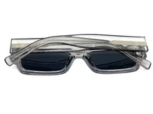 Classic Vintage Retro Style SUNGLASSES Thick Rectangular Gray Frame C003