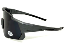 Oversized Retro Sporty Wrap Around Shield Style SUNGLASSES Large Gray Frame - Dark Lens 5331