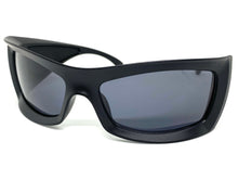 Oversized Retro Sporty Wrap Around SUNGLASSES Huge Thick Black Frame 1189