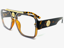 Classic Vintage Retro Hardcore Hip Hop Style Clear Lens EYEGLASSES Large Thick Tortoise Frame 8060