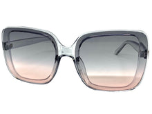 Oversized Vintage Retro Style SUNGLASSES X-Large Huge Square Gray Frame 5616