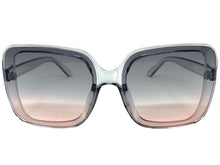 Oversized Vintage Retro Style SUNGLASSES X-Large Huge Square Gray Frame 5616