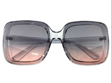 Oversized Vintage Retro Style SUNGLASSES X-Large Huge Square Gray Frame 5616