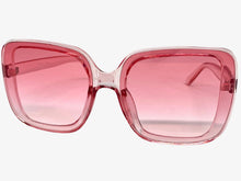 Oversized Vintage Retro Style SUNGLASSES X-Large Huge Square Pink Frame 5616