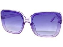Oversized Vintage Retro Style SUNGLASSES X-Large Huge Square Purple Frame 5616