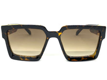 Classic Vintage Retro Hip Hop Style SUNGLASSES Large Square Tortoise Frame 30392