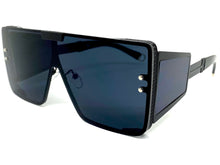 Oversized Luxury Retro Hip Hop Style SUNGLASSES Large Black Frame 9158