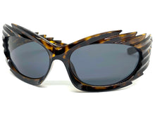 Modern Futuristic Retro Sporty Wrap Around SUNGLASSES Large Tortoise Frame 2136