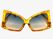 Oversized Vintage Retro Style SUNGLASSES Large Tortoise Frame 2119
