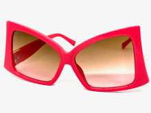Oversized Vintage Retro Style SUNGLASSES Large Pink Frame 2119