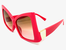 Oversized Vintage Retro Style SUNGLASSES Large Pink Frame 2119
