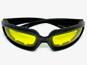 Motorcycle Biker Day or Night Riding PADDED SUNGLASSES Safety Eyewear 6277
