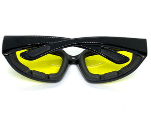 Motorcycle Biker Day or Night Riding PADDED SUNGLASSES Safety Eyewear 6277