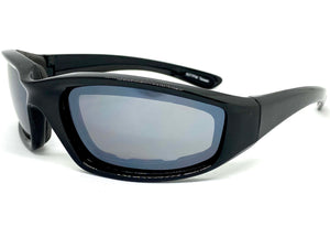Motorcycle Biker Day or Night Riding PADDED SUNGLASSES Safety Eyewear 6277