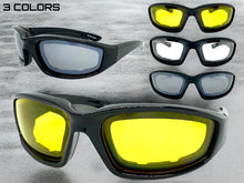Motorcycle Biker Day or Night Riding PADDED SUNGLASSES Safety Eyewear 6277
